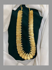 Gold Replica Ruby stone Lakshmi Kaasu Mala - KH00137
