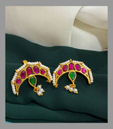 Beautiful Multi Jadau Moon Shaped Bugadi - BU0020