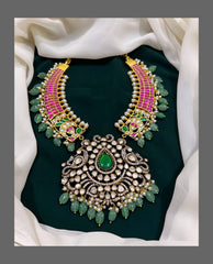 Mix of Kundan and Victorian Necklace - KN00198