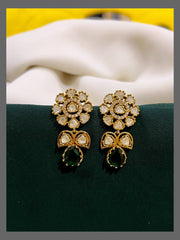 White Stone Flower Earning In Victorian - VE00117