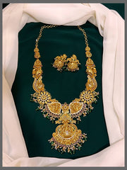 Beautiful Lakshmi Haram In Nakshi - NH00241