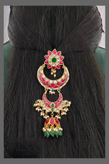 Flower and Moon Kundan Jada Billa _ HA0082