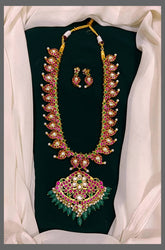 Double Sided Mango Haram With Earrings - KH00283 Pre book