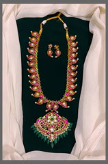 Double Sided Mango Haram With Earrings - KH00283 Pre book