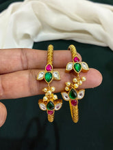 Jadau Lotus Bangles - BG00175