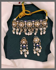 Rich White Chokar in Kundan - KN00512