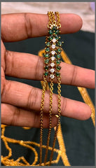 Chandraharam with Leaf Pendant - PB00373