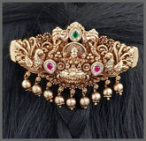 Beautiful Lakshmi and Peacock Hair Clip - HA00166