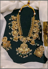 Guttipusalu Ambani Set With Pearls - KN00544