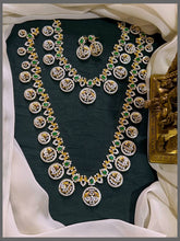 Small Peacock Pendant with White Stone Bridal set in Diamond - BR0056