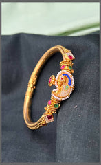 Peacock with Multi Colour Kadaga in Kundan - BG00590