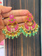 Jadau Chandbali Earrings - KE00133