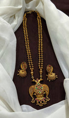 Pendant with Long Mala and jhumki - NH00482