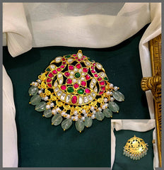 Flower Jadau Pedant - KP00190