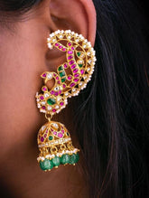 Jadau Kundan Peacock Earcuffs - KE00125
