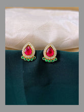 Ruby stud Earring in Nakshi - NE00342