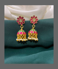 Ruby Flower Jimika in Kundan - KE00198