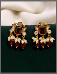 Ruby Stud Earring In Victorian - VE00118