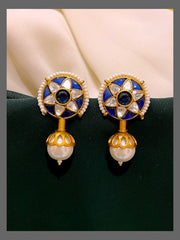 Antique Multi Colour Earrings In Victorian - VE00134