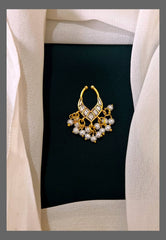 Beautiful Nose Ring With Pearls - NR0039