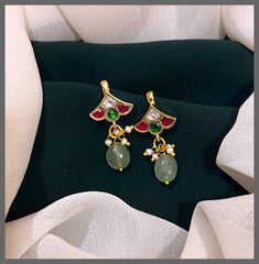 Beautiful Small Bugadi With Pearls - BU00129