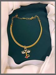Nanu Chain With Durga Devi Face Pendent In Nakshi - NN00385