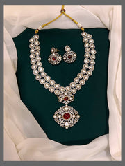 Elegant Red Victorian Necklace - VN00107