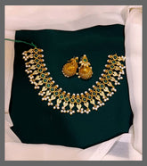 Beautiful Nakshi Necklace With Pearls - NN00405