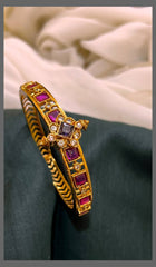 Kempu Openable Nakshi Kada - BG00188