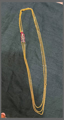 Chandraharam with Leaf Pendant - PB00373