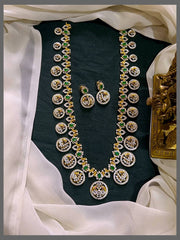 Small Peacock Pendant with White Stone Haram in Diamond - DH0046