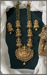 Lakshmi Haram With Pearls In Nakshi - NH00352