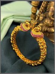 Ruby Peacock Kadaga in Kundan - BG00554