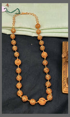 Golden Beads Haram in Nakshi - PB00561