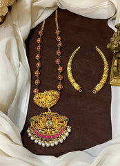 2 in 1 Jadau Ball Chain And Kante Set with Detachable Pendant - KH00124
