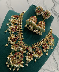 Guttipusalu Necklace with Rice pearls - NN0031