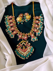 Mango Necklace with Lakshmi Pendent - KN0053