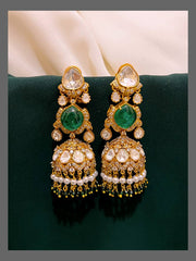 Beautiful Stone Jhumki In Kundan - KE00451
