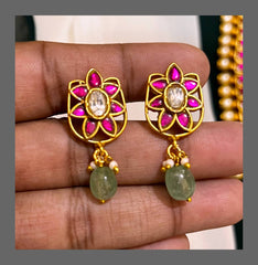 Beautiful Ruby Haram In Kundan - KH00259