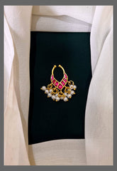 Beautiful Nose Ring With Pearls - NR0039