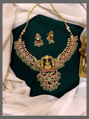Jadau Lakshmi Kundan Necklace - KN00467