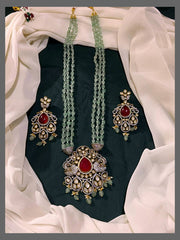 Mint Pearl Haram With Victorian Pendent - PB00207