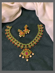 Beautiful Antique Necklace in Nakshi - NN00581