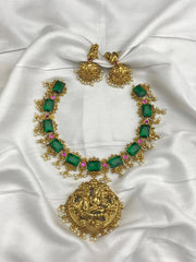 Beautiful Stone Necklace With God Pendant - NN00606