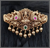 Double Peacock with Lakshmi Hair Clip - HA00168
