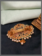Beautiful Flower White Stone Hair Clip - HA00196