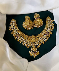 Small Lord Lakshmi pendent in Nakshi Necklace - NN00127