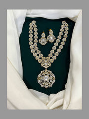 White Stone Victorian Necklace - VN0037