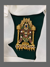 Meenakshi Amman Pendant in Kempu - KP0098