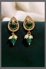 Emerald Stud Earring In Victorian - VE00120